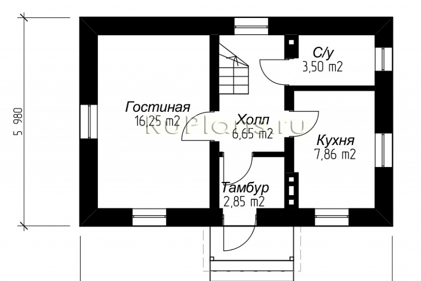Проект дома 128м²