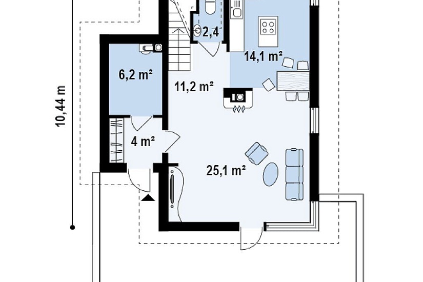 ДОМ ИЗ ГАЗОБЕТОНА ГД-118