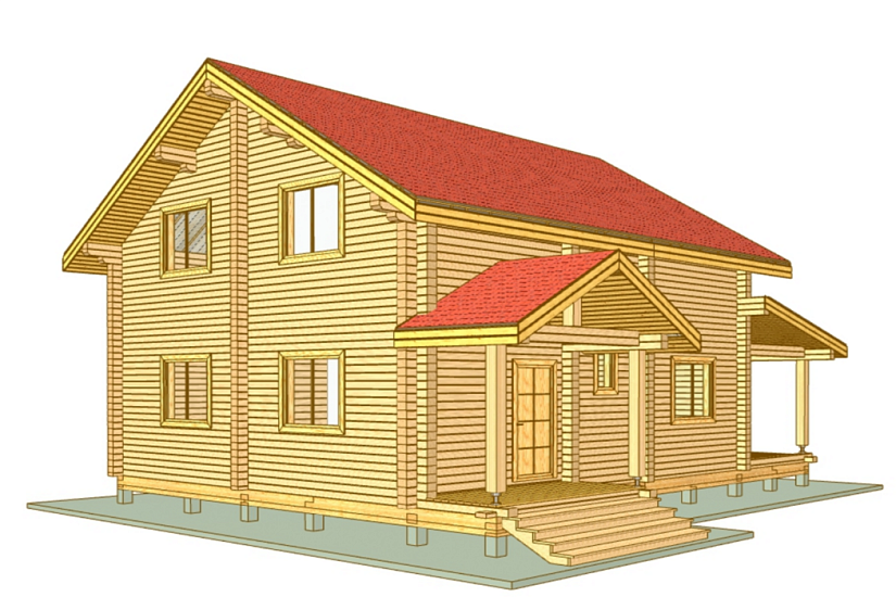 Дом-брус-2этажа-9500х12000-АР-КД