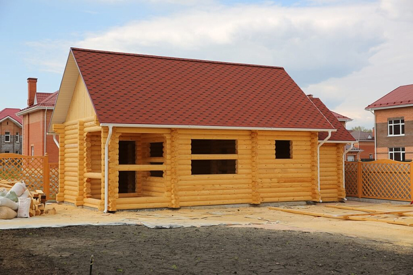 ПРОЕКТ Б-11 БАНЯ ИЗ ОЦИЛИНДРОВАННОГО БРЕВНА