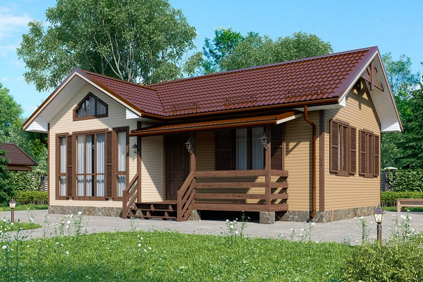 Проект дома из бруса №316 Проект дома из бруса №316