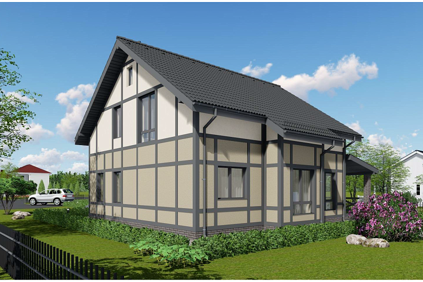 Дом-каркасник200мм-1,5эт-10300х10900-ЭП