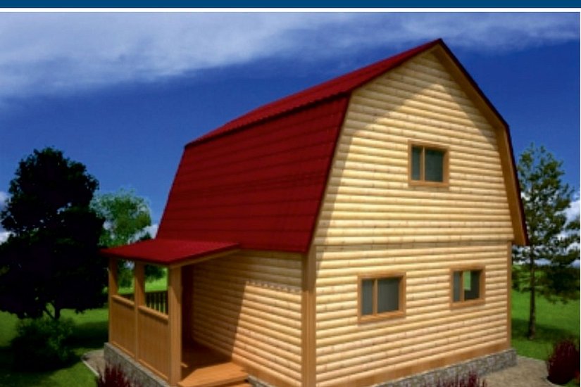 Каркасный дом 6х6 К1П14