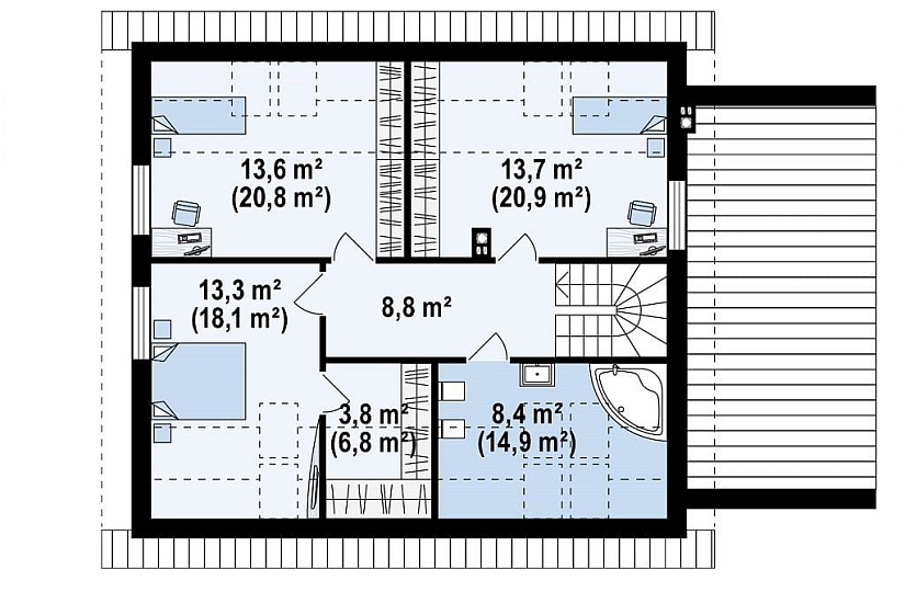 ДОМ ИЗ ГАЗОБЕТОНА ГД-177
