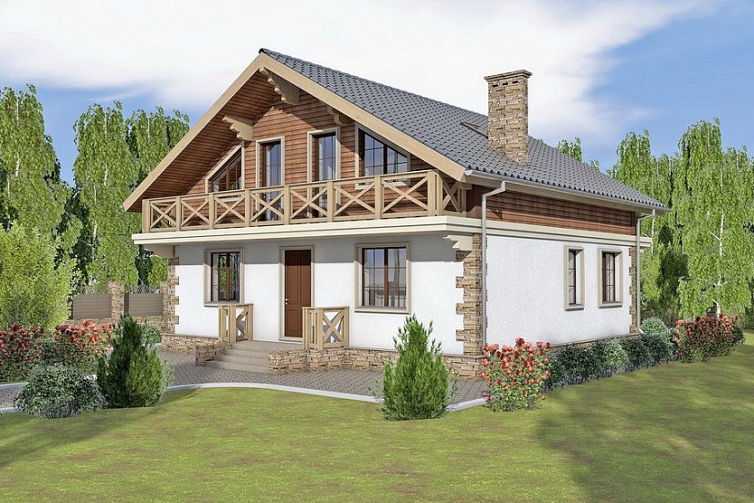 Каркасный дом КД-207-2