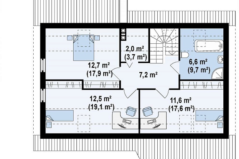 ДОМ ИЗ ГАЗОБЕТОНА ГД-129
