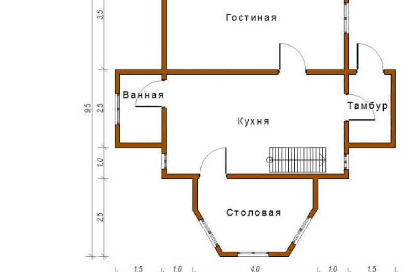 Дом 9х9,5 К2П1