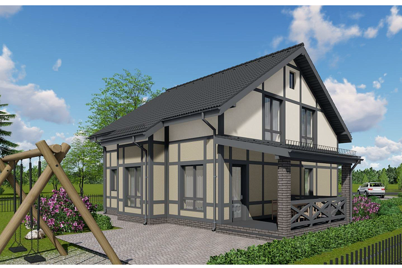 Дом-каркасник200мм-1,5эт-10300х10900-ЭП