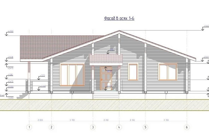 Индивидуальный жилой дом из профилированного бруса