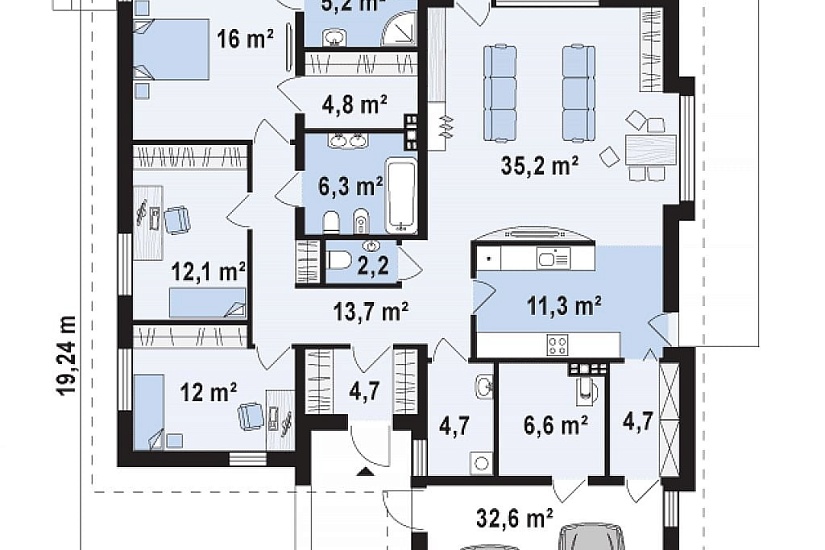 Проект дома K206 Проект дома K206