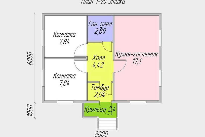 Уют 1БК-124 6.0х8.0 м