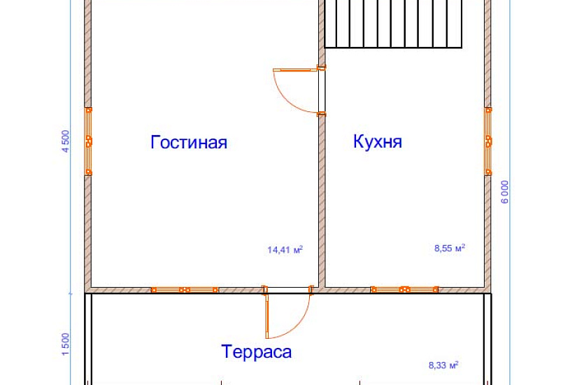 Дом из бруса №14