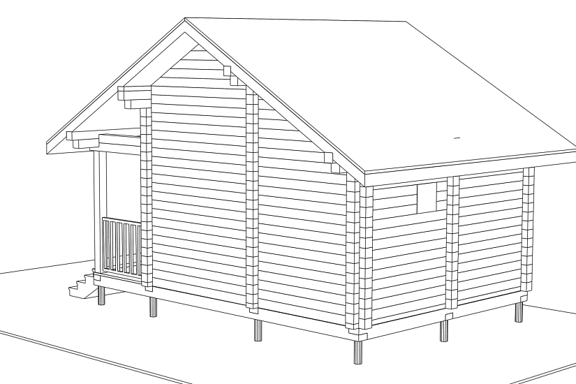 Баня 4,3х6,3 1,5 эт- брус-АР