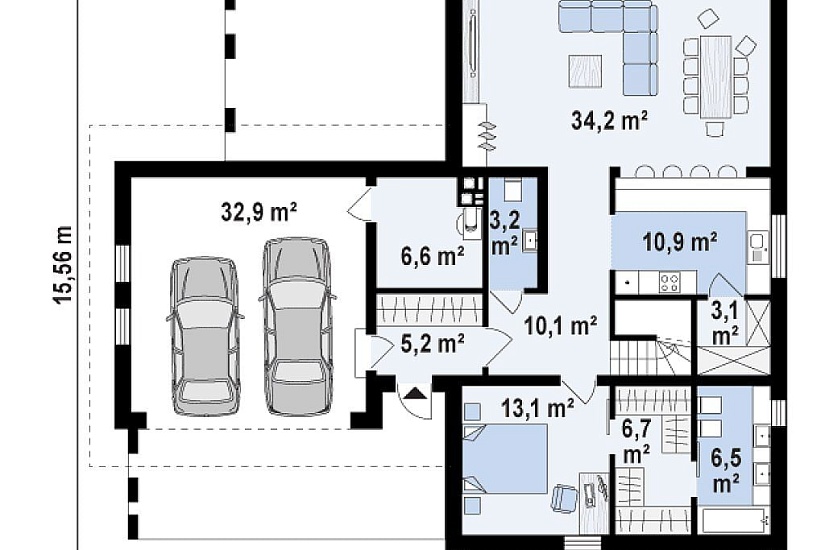 ДОМ ИЗ ГАЗОБЕТОНА ГД-201а