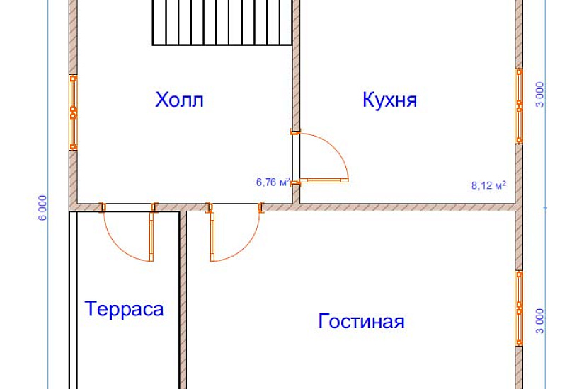 Дом из бруса №8