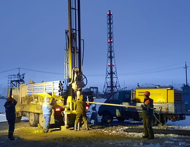 Энергоцентр на фундаменте из винтовых свай 