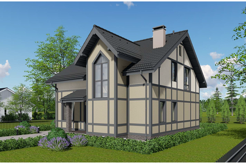 Дом-каркасник200мм-1,5эт-10300х10900-ЭП