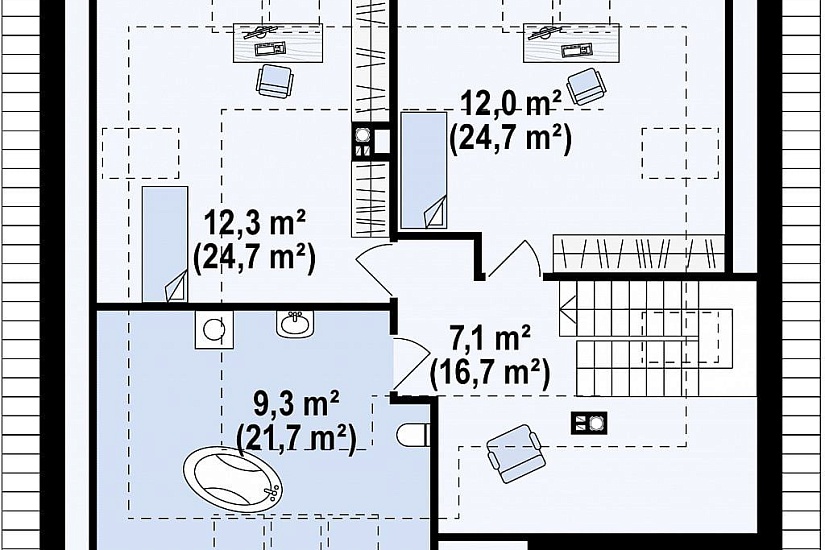ДОМ ИЗ ГАЗОБЕТОНА ГД-132