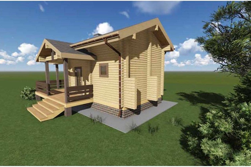 Баня из бруса №829 Баня из бруса №829