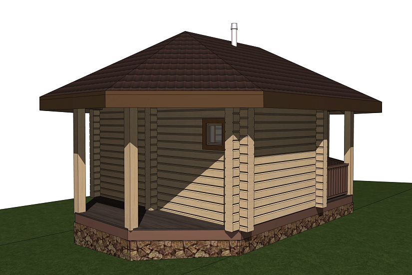 Баня-бревно-5000х8000-ЭП