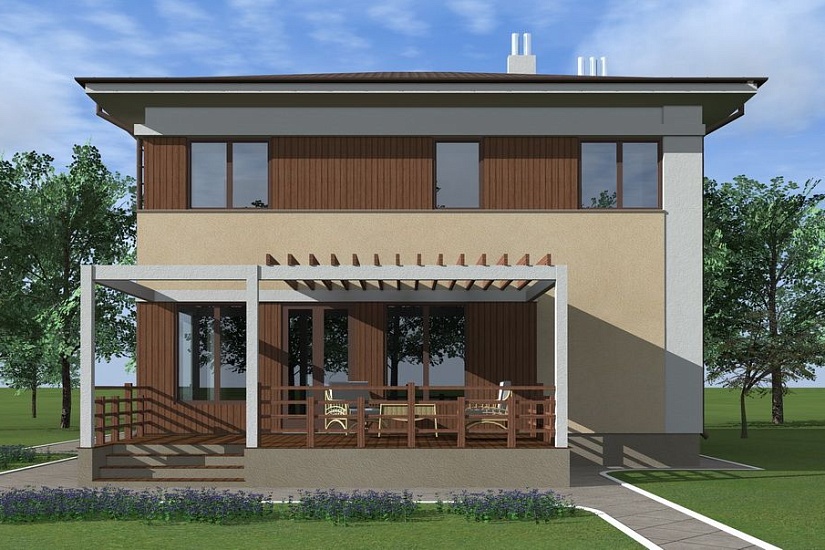 Каркасный дом КД-173-2