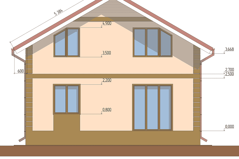 Дом-SIPпанели_8125х8125мм-1,5эт-АР