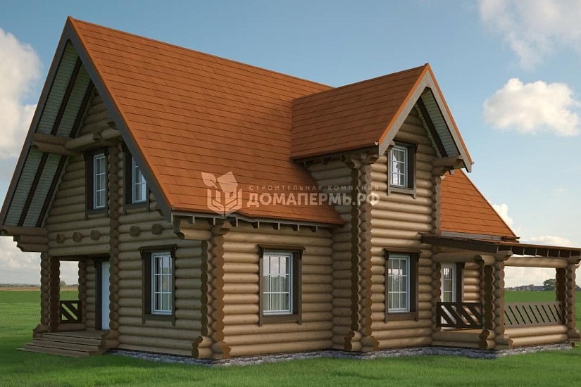  Дом из бревна ОБ-202