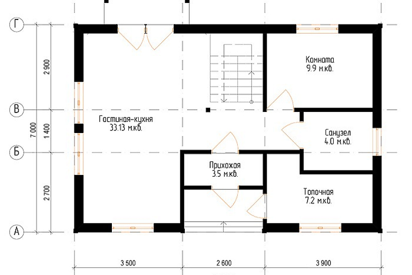 Брусовой дом №9