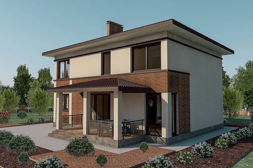 Каркасный дом КД-207-3