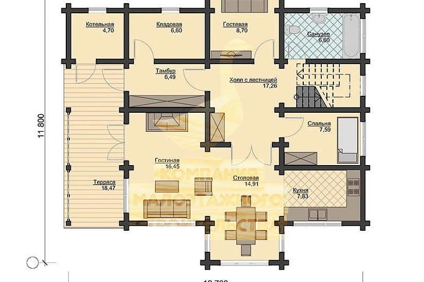 Проект дома Д-52 Проект дома Д-52