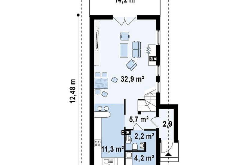 ДОМ ИЗ ГАЗОБЕТОНА ГД-118а