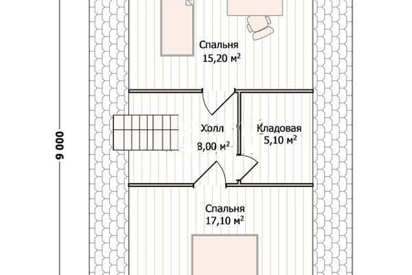Дом из профилированного бруса ПБ-112