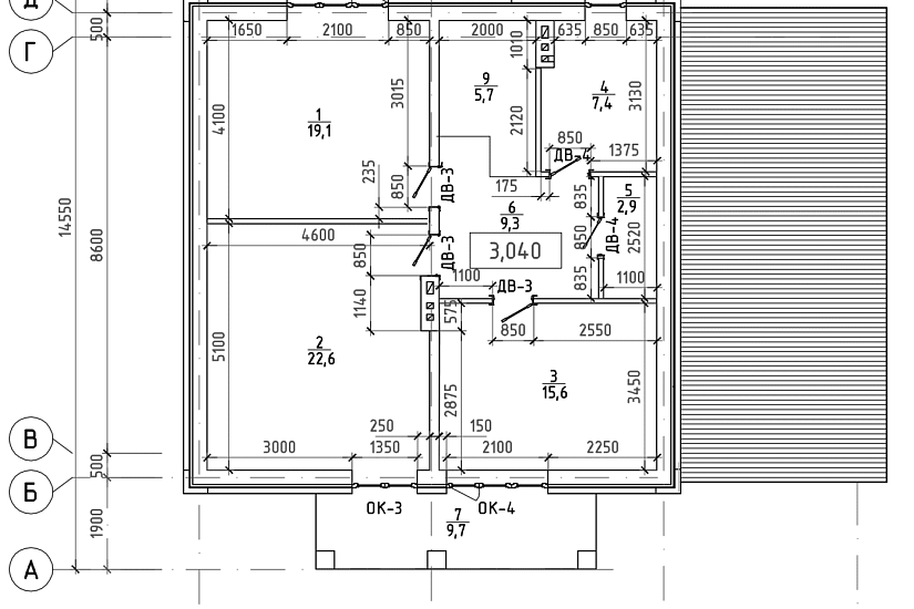 Проект индивидуального жилого дома Стадия Р. Разделы АР,КР,инж сети Проект индивидуального жилого дома Стадия Р. Разделы АР,КР,инж сети