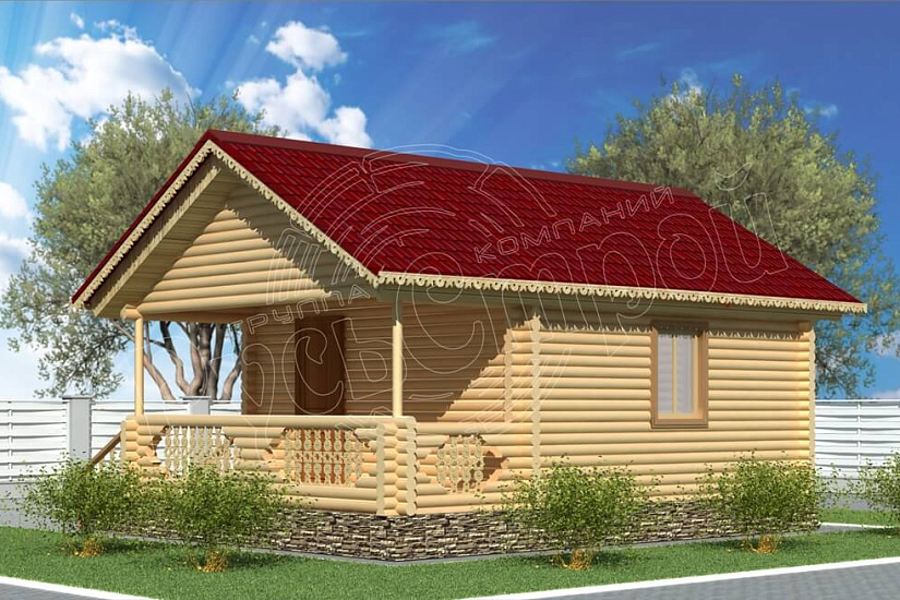 ПРОЕКТ Д-28 ДОМ ИЗ ОЦИЛИНДРОВАННОГО БРЕВНА
