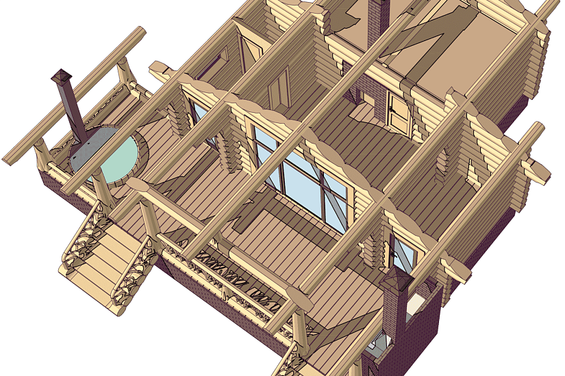 Баня-бревно300_320мм-10960х10000-1эт-АР