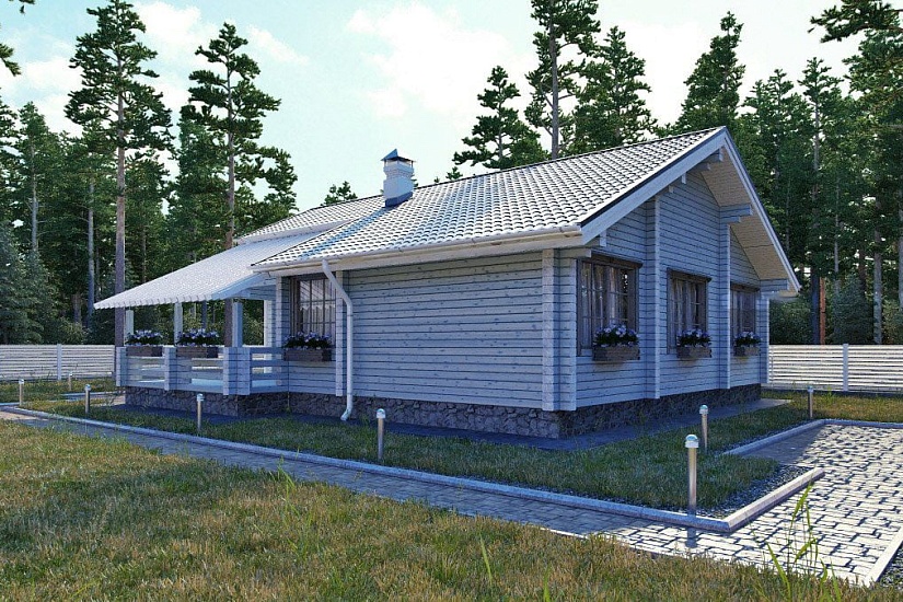 Дом из профилированного бруса ПБ-167