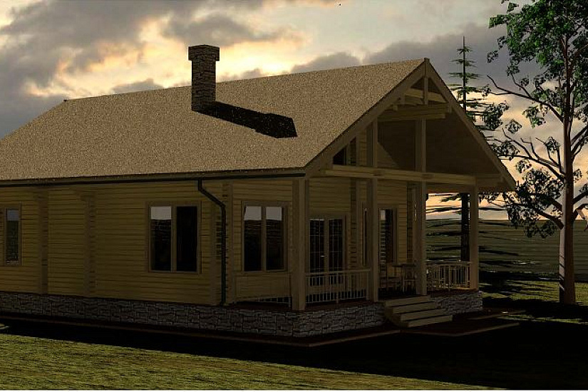 Проект дома из бруса №657 Проект дома из бруса №657