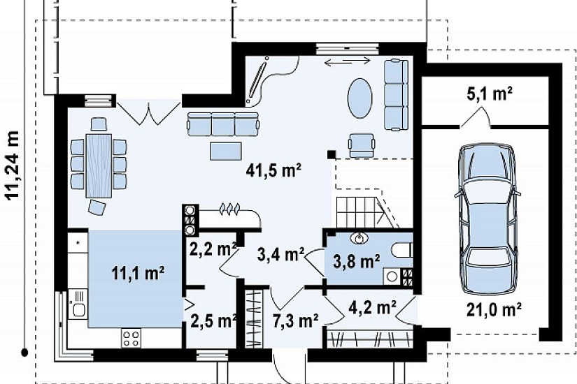 ДОМ ИЗ ГАЗОБЕТОНА ГД-167