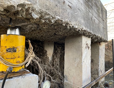 Испытания забивных свай в фундаменте здания логистического центра