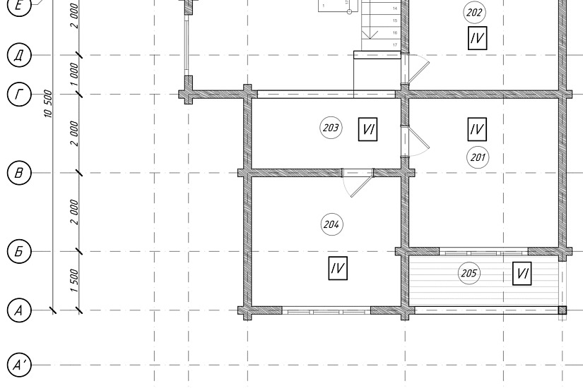 Дом-брус200х142мм-10500х9500мм-1,5эт.-КР