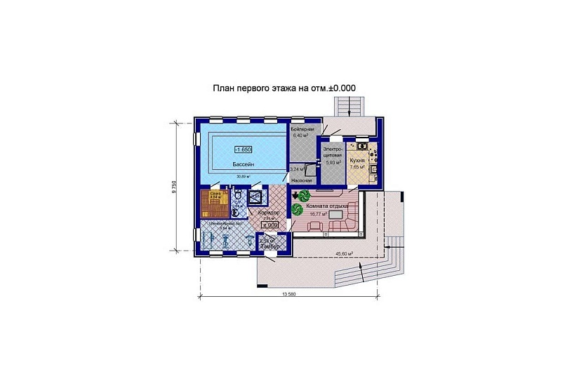 Баня с бассейном Баня с бассейном