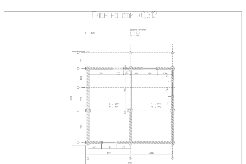 Дом-бревно240мм-8870х8500мм-1,5эт-КД
