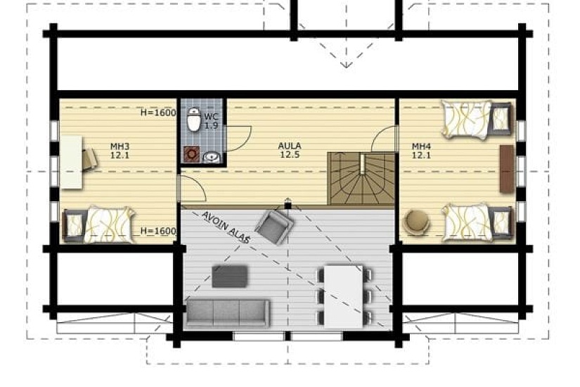 Дом из бруса Дема 142