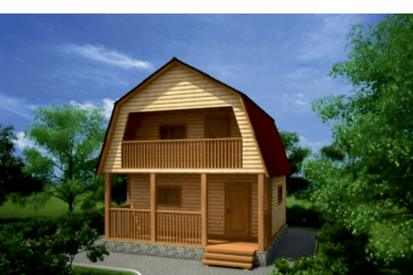 Дом из бруса 6х6 к1п9