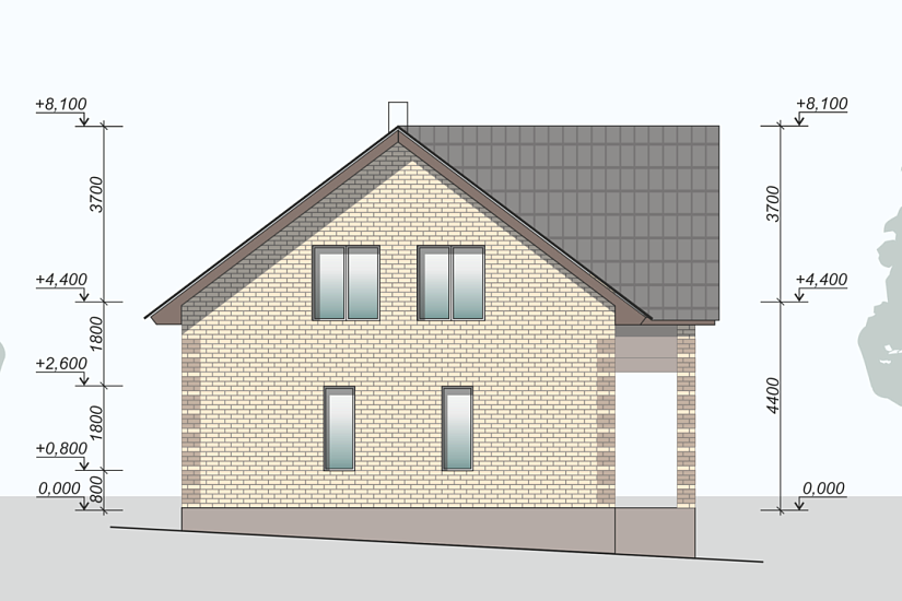 Дом-газобетон-2этажа-10470х10650-ЭП