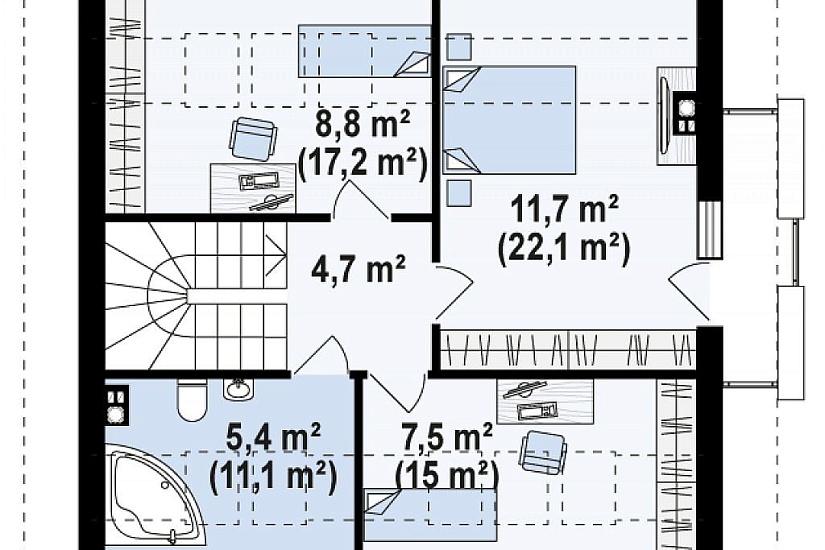 ДОМ ИЗ ГАЗОБЕТОНА ГД-116