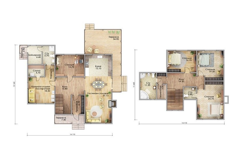 Каркасный дом КД-261 Каркасный дом КД-261