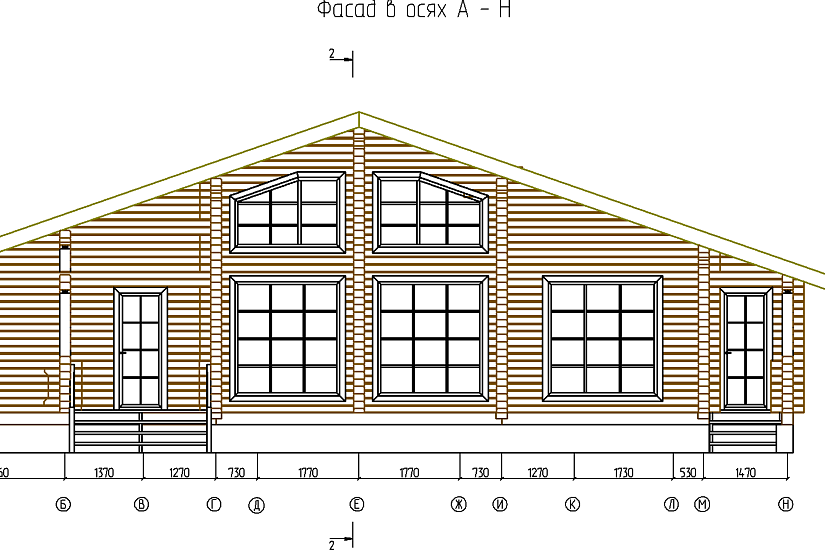 Дом-проф.брус200х150мм-11000х15000мм-1эт.-АР-КР Дом-проф.брус200х150мм-11000х15000мм-1эт.-АР-КР