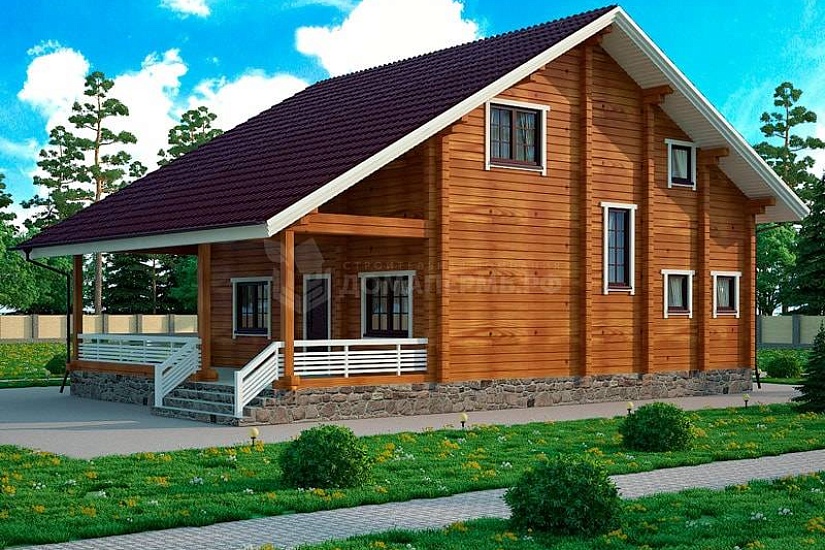 Дом из профилированного бруса ПБ-190