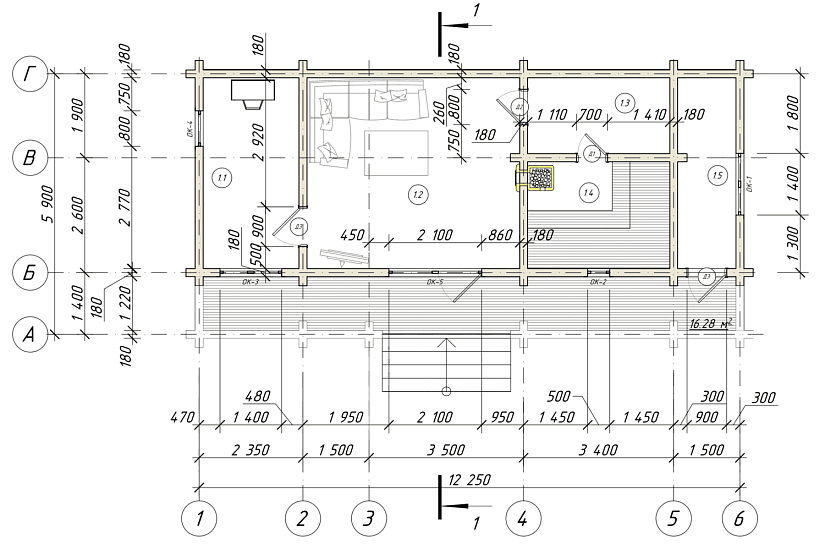 Баня-брус180х42мм-5900х12500мм-1эт-АР-КД